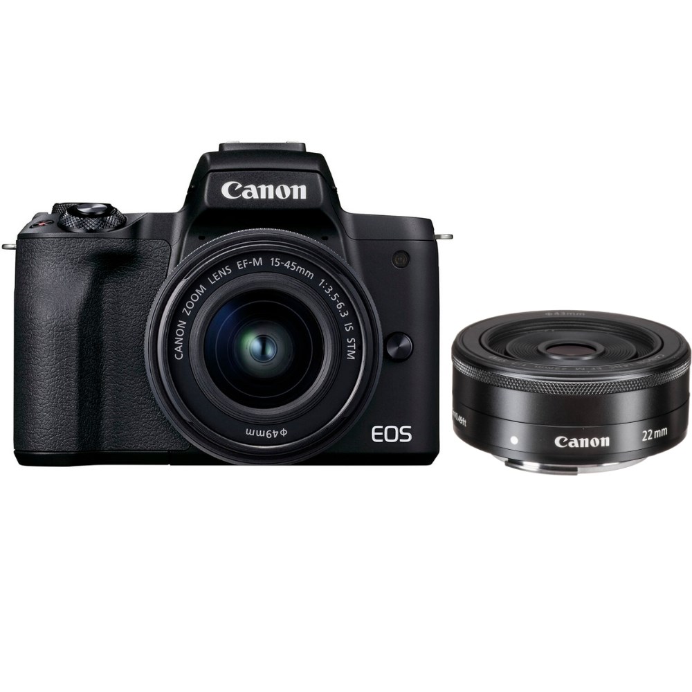 Canon EOS M50 MKII 15-45mm + 22mm Twin Lens Kit | Diamonds Camera