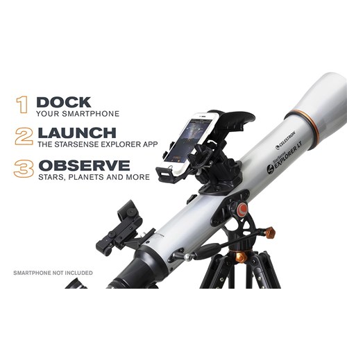 Celestron Starsense Explorer Lt 70mm Az Refractor Telescope Diamonds Camera