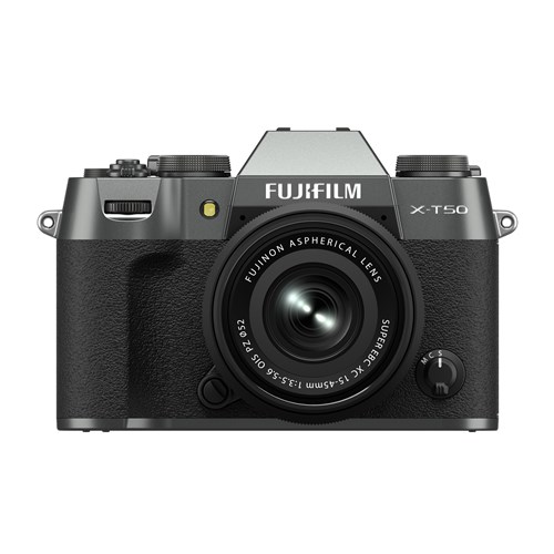 X-T50_front_15-45_charcoal