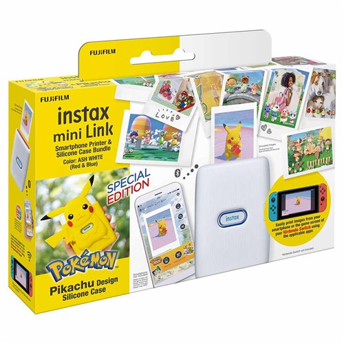 instax mini link pikachu case bundle